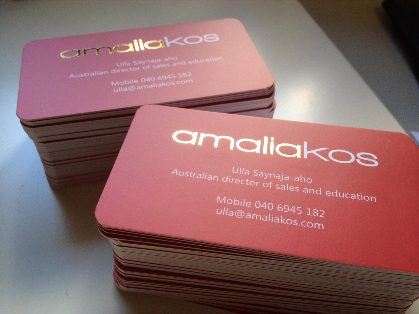 Golden/Silver Foiled Cards
