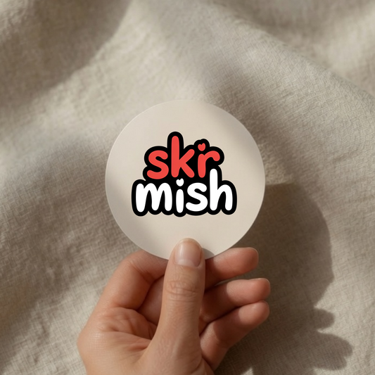 Custom round Logo Sticker