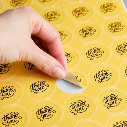 Custom round Logo Sticker