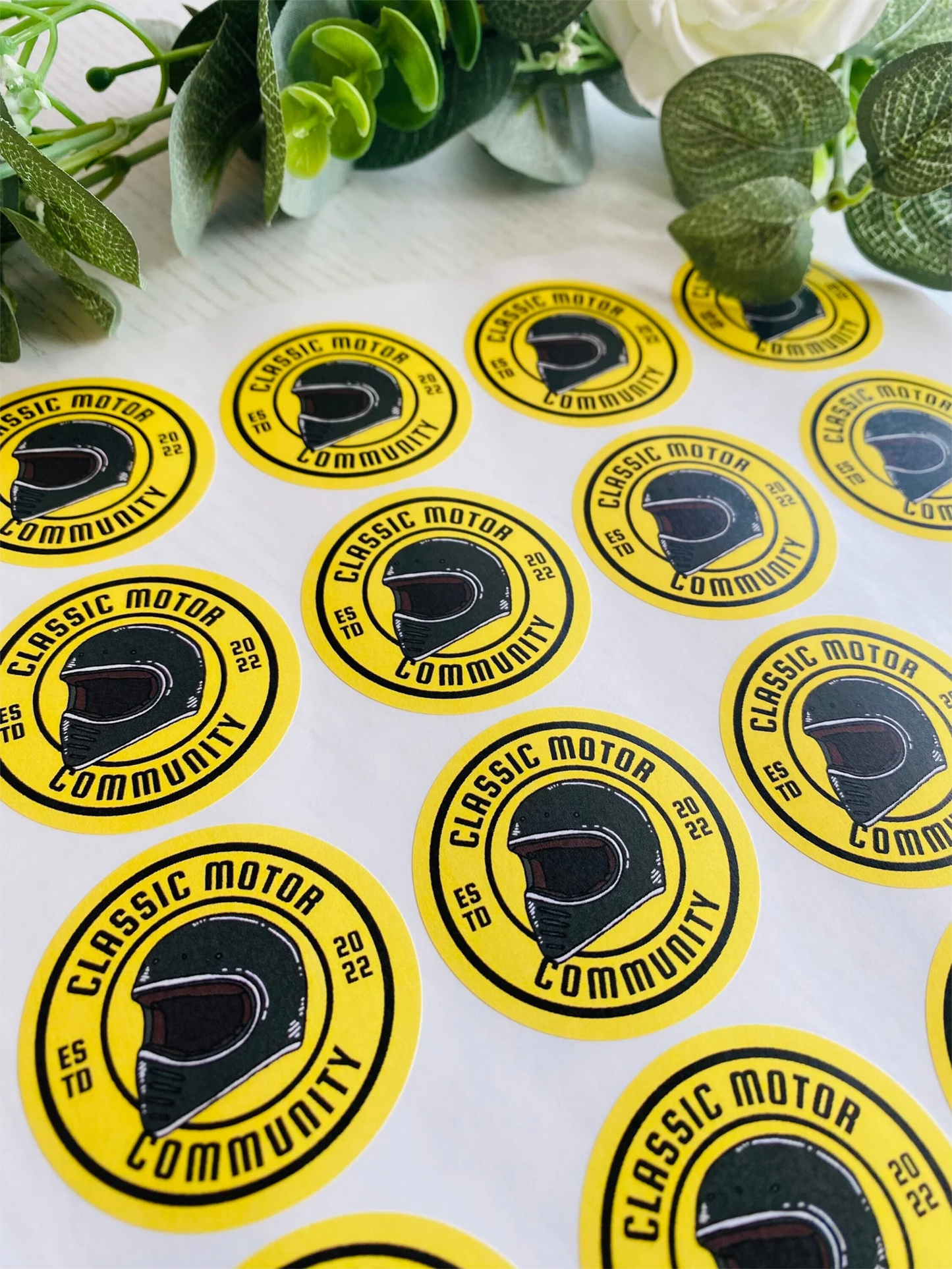 Custom round Logo Sticker