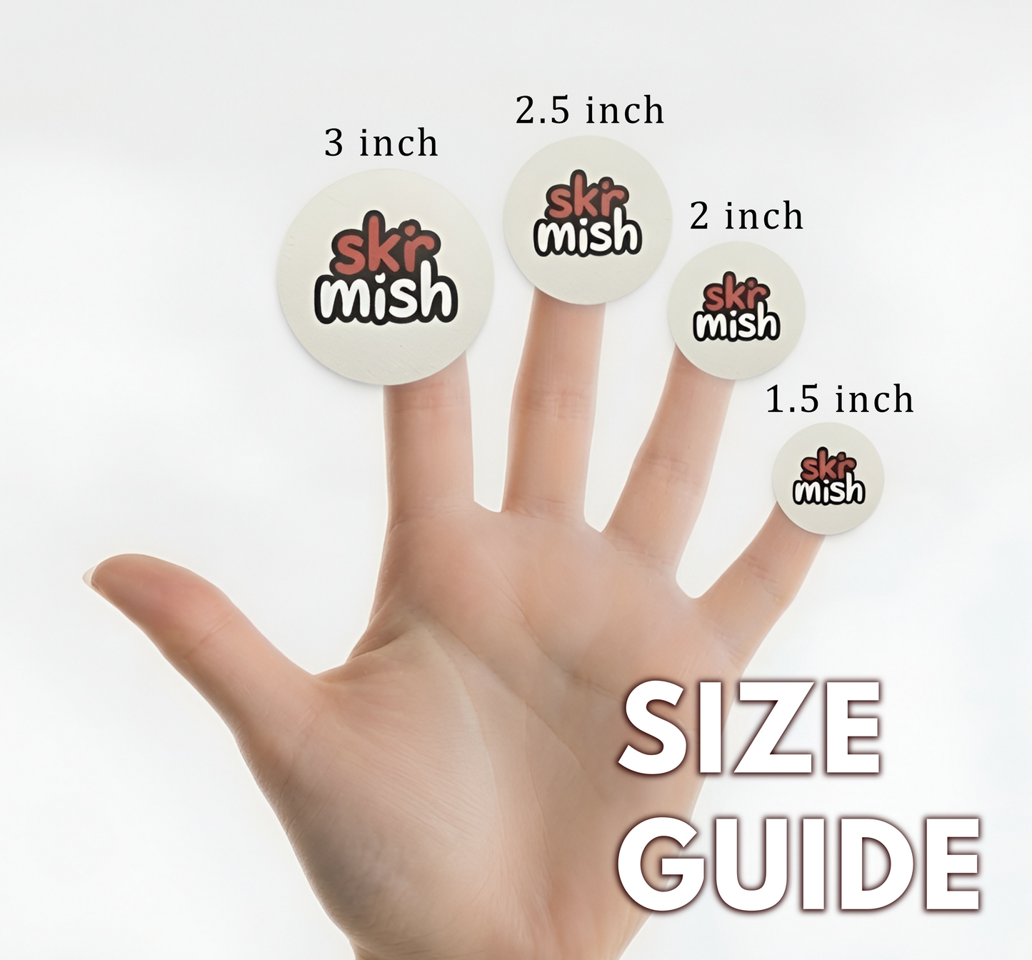 Custom round Logo Sticker